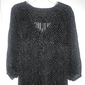 Black Dotted Sheer Too